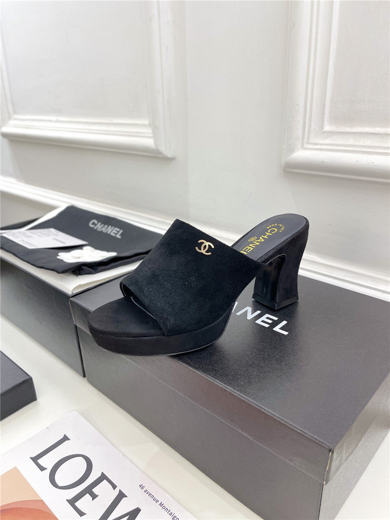 High Quality Luxury Chanel Platform High Heel Slippers product detail