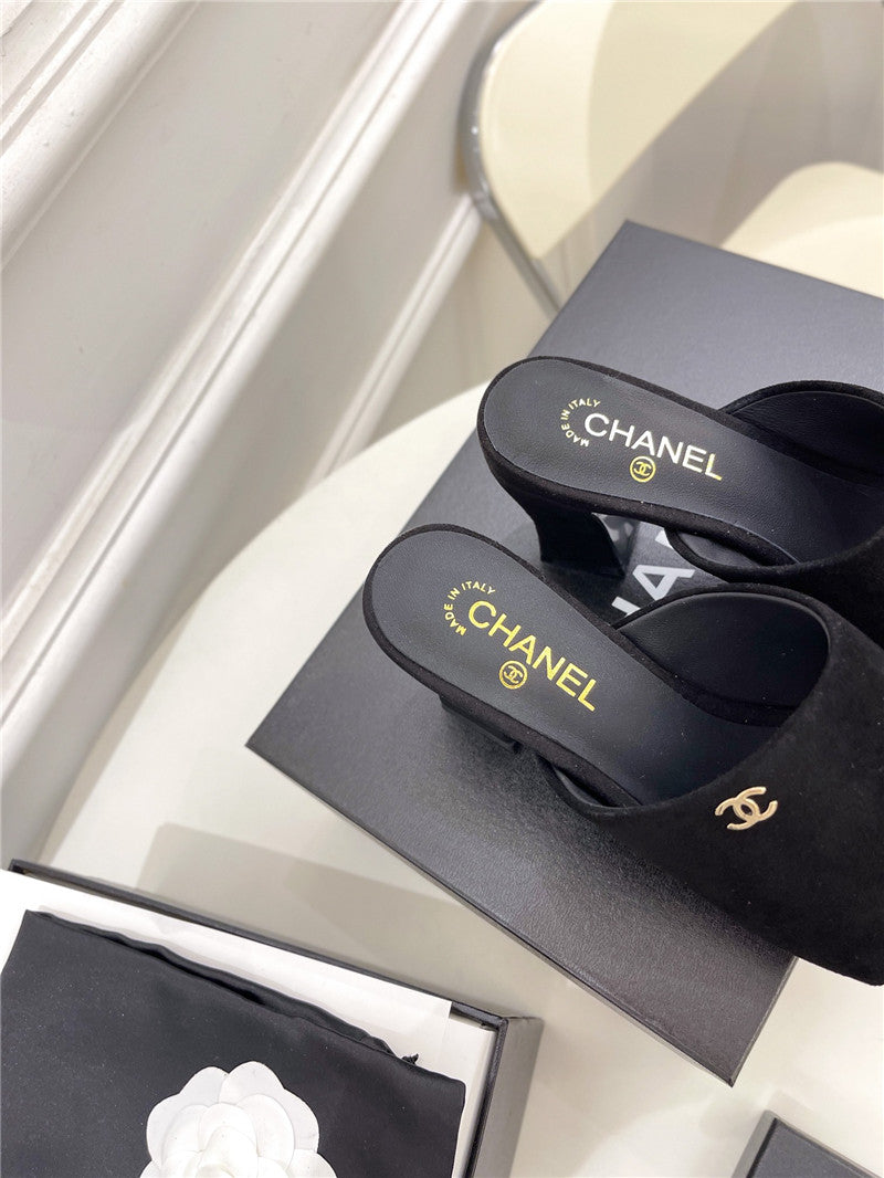 High Quality Luxury Chanel Platform High Heel Slippers product detail