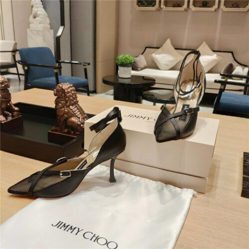 High Quality Luxury Jimmy Choo Black Hosiery Sock Pump alternate view