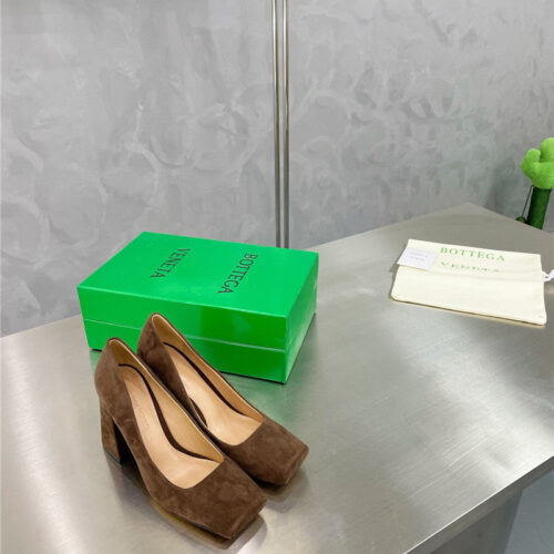 High Quality Luxury Bottega Veneta Square Toe Block Heels alternate view