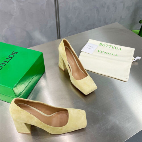 High Quality Luxury Bottega Veneta Square Toe Block Heels – Style 44326 product detail