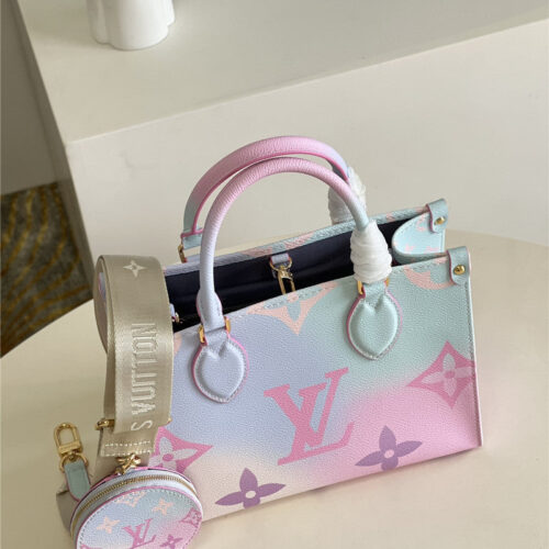 High Quality Luxury Louis Vuitton Onthego Gradient Color Bag Small product detail