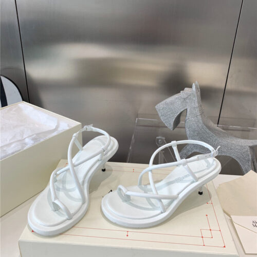 High Quality Luxury Alexander McQueen Strappy Leather Sandals product detail