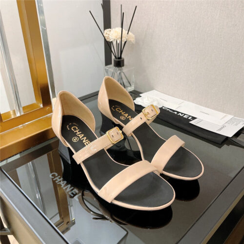 High Quality Luxury Chanel Chunky Heel Sandals – Style 50150