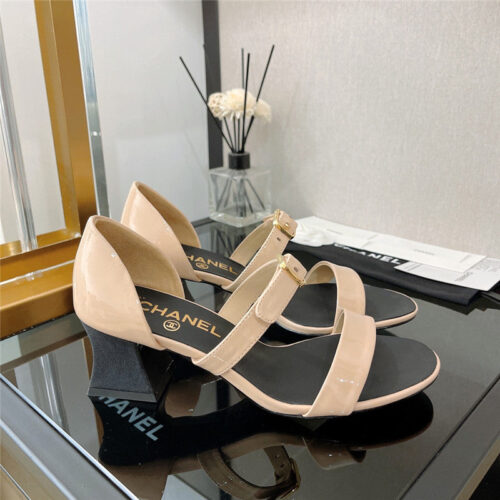 High Quality Luxury Chanel Chunky Heel Sandals – Style 50150 alternate view