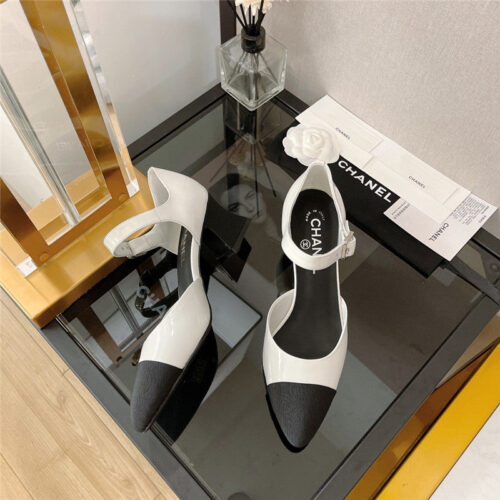 High Quality Luxury Chanel Chunky Heel Sandals – Style 13990 product detail