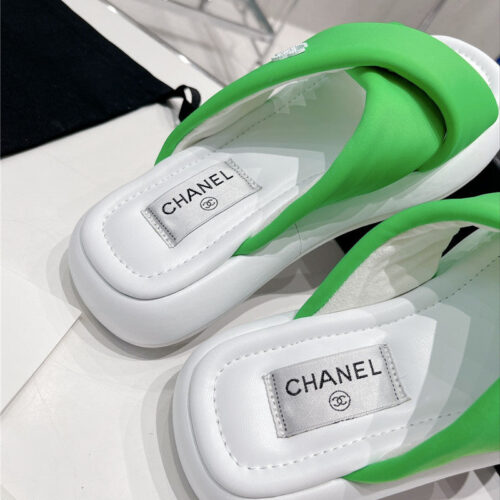 High Quality Luxury Chanel Cross Strap Slippers – Style 83078 product detail