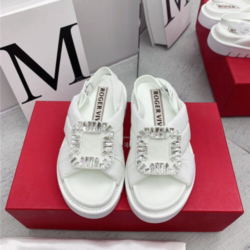 High Quality Luxury Roger Vivier Buckle Platform Sandals – Style 12372 alternate view
