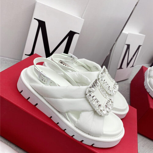 High Quality Luxury Roger Vivier Buckle Platform Sandals – Style 12372