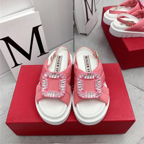 High Quality Luxury Roger Vivier Buckle Platform Sandals – Style 08980 alternate view