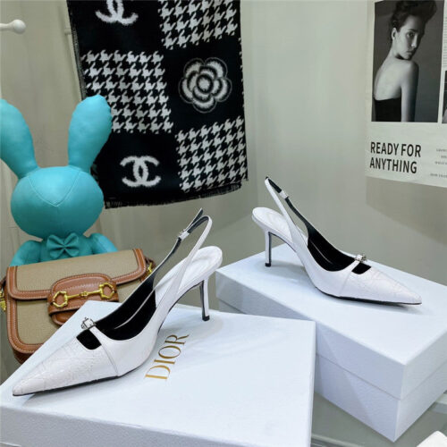 High Quality Luxury Dior Embroidered High Heels – Style 65126 product detail