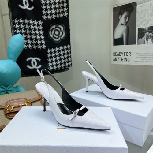High Quality Luxury Dior Embroidered High Heels – Style 65126 product detail