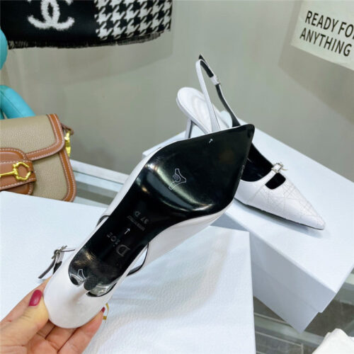High Quality Luxury Dior Embroidered High Heels – Style 65126 product detail