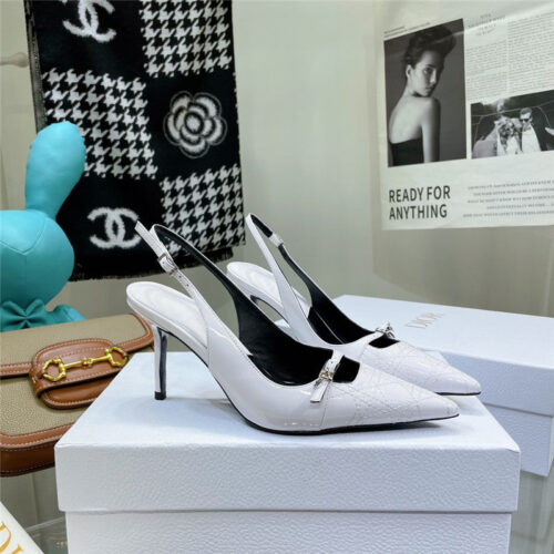 High Quality Luxury Dior Embroidered High Heels – Style 65126