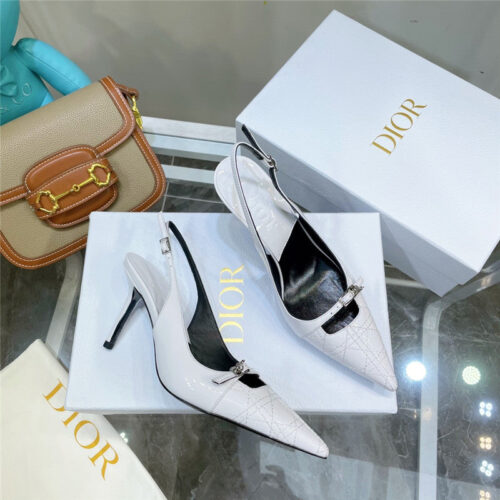 High Quality Luxury Dior Embroidered High Heels – Style 65126 product detail