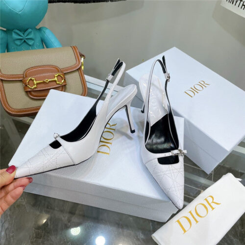 High Quality Luxury Dior Embroidered High Heels – Style 65126 product detail
