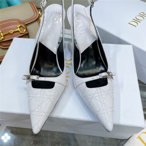High Quality Luxury Dior Embroidered High Heels – Style 65126 product detail