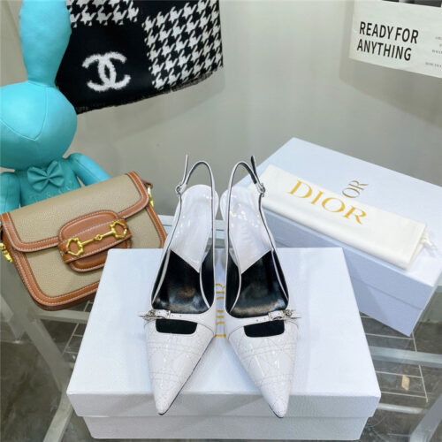High Quality Luxury Dior Embroidered High Heels – Style 65126 product detail