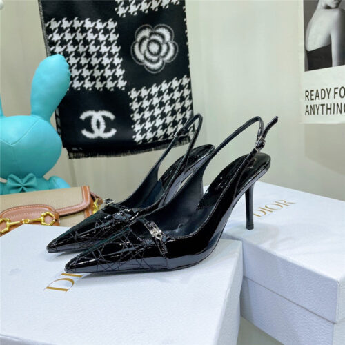 High Quality Luxury Dior Embroidered High Heels product detail