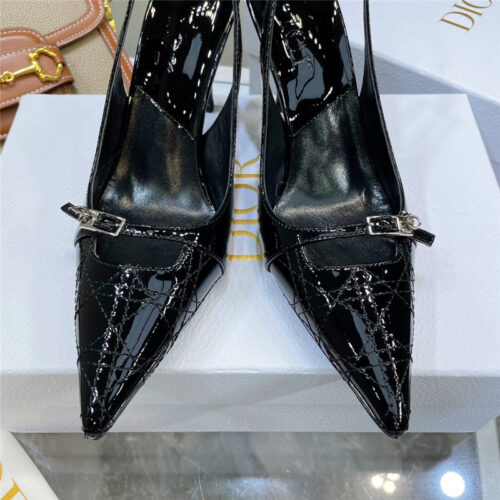 High Quality Luxury Dior Embroidered High Heels product detail