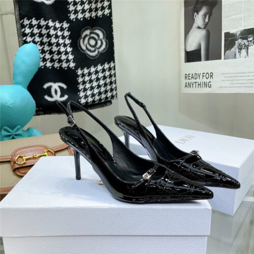 High Quality Luxury Dior Embroidered High Heels