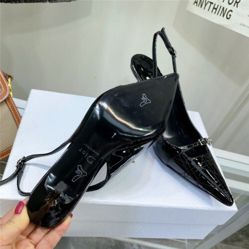 High Quality Luxury Dior Embroidered High Heels product detail