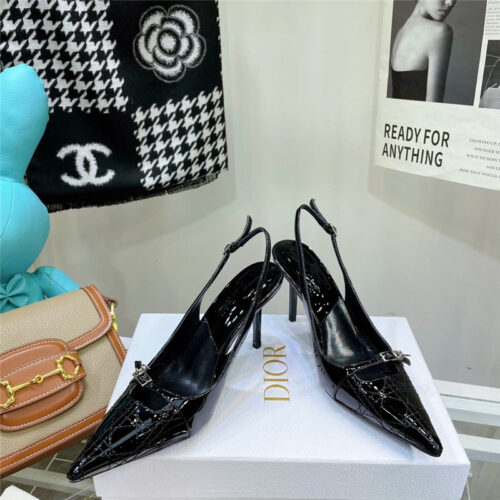 High Quality Luxury Dior Embroidered High Heels product detail