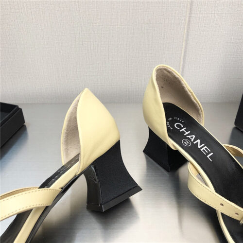 High Quality Luxury Chanel Chunky Heel Sandals product detail