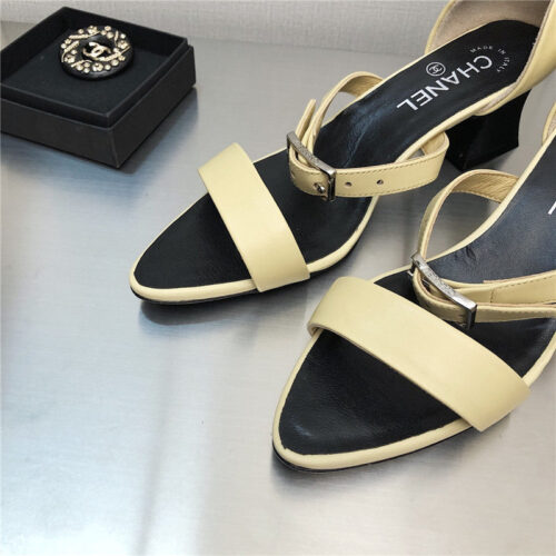 High Quality Luxury Chanel Chunky Heel Sandals product detail