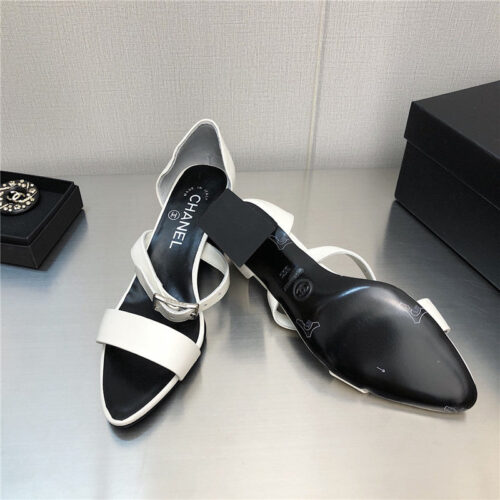 High Quality Luxury Chanel Chunky Heel Sandals – Style 43366 product detail