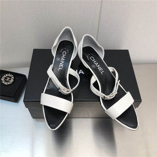 High Quality Luxury Chanel Chunky Heel Sandals – Style 43366 product detail