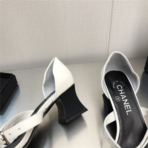 High Quality Luxury Chanel Chunky Heel Sandals – Style 43366 product detail