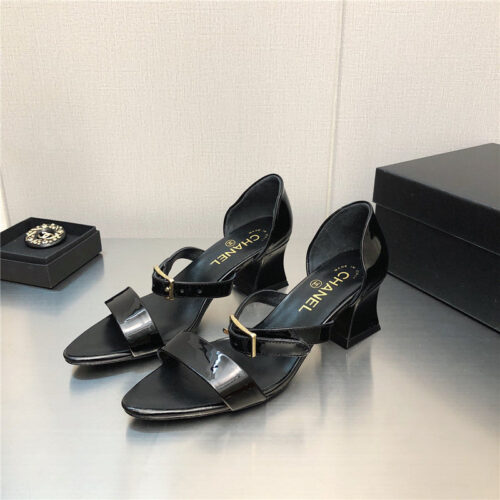 High Quality Luxury Chanel Chunky Heel Sandals – Style 77830 product detail