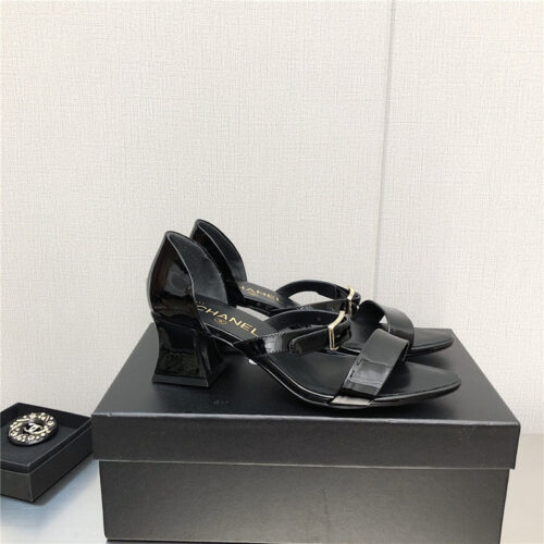 High Quality Luxury Chanel Chunky Heel Sandals – Style 77830 product detail