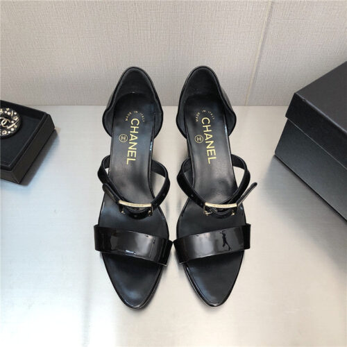High Quality Luxury Chanel Chunky Heel Sandals – Style 77830 alternate view