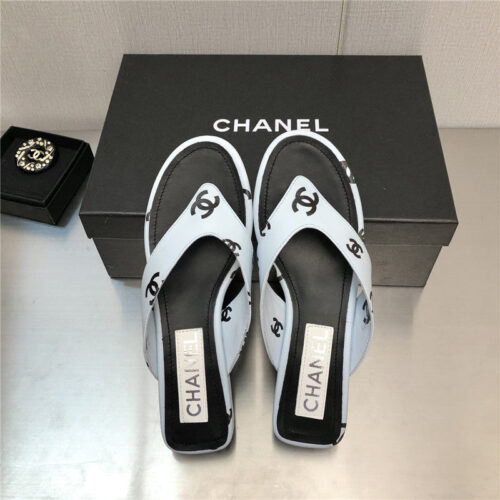 High Quality Luxury Chanel Logo Slippers Womens – Style 53894 product detail
