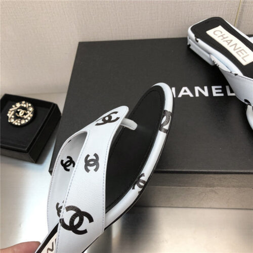High Quality Luxury Chanel Logo Slippers Womens – Style 53894 product detail