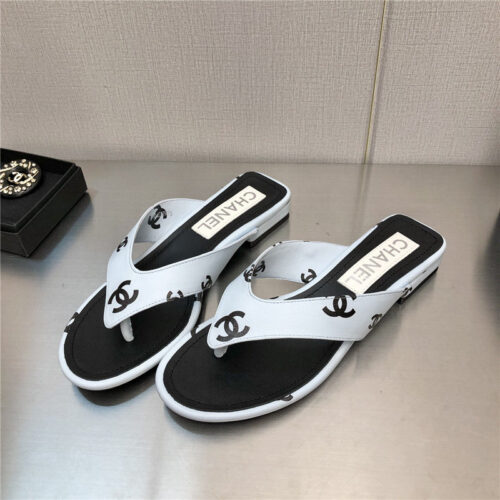 High Quality Luxury Chanel Logo Slippers Womens – Style 53894 product detail