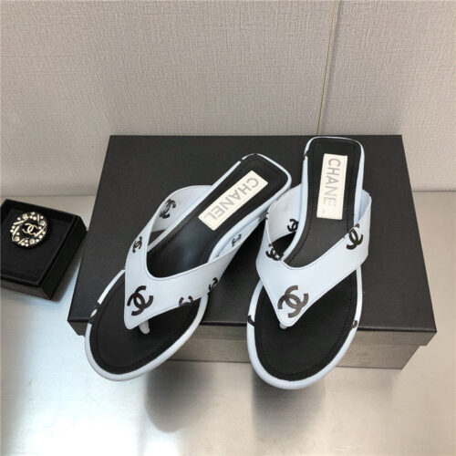 High Quality Luxury Chanel Logo Slippers Womens – Style 53894 product detail