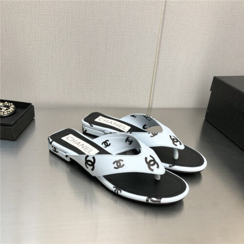 High Quality Luxury Chanel Logo Slippers Womens – Style 53894