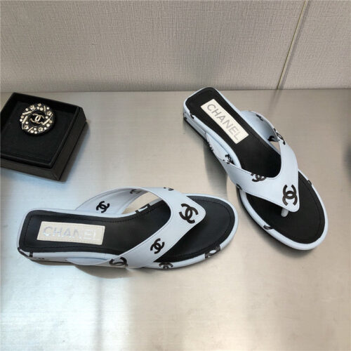 High Quality Luxury Chanel Logo Slippers Womens – Style 53894 product detail