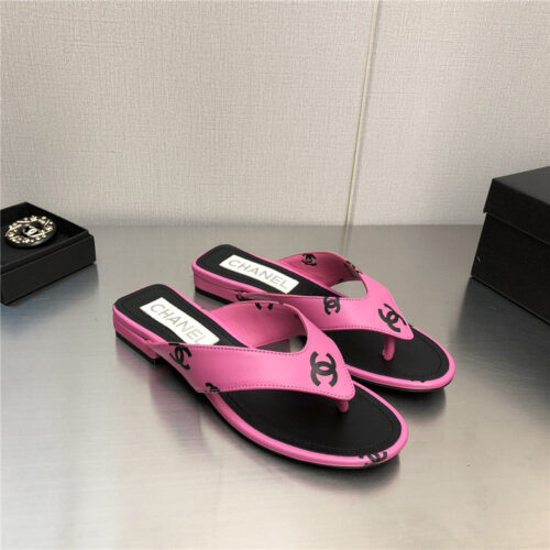 High Quality Luxury Chanel Logo Slippers Womens