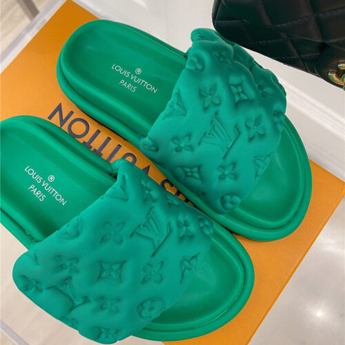 High Quality Luxury Louis Vuitton Velcro Platform Slippers product detail