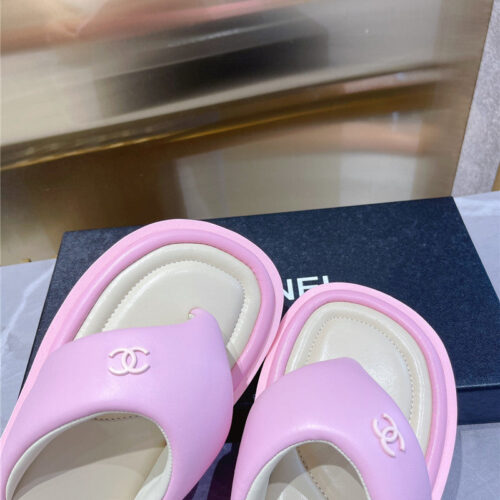 High Quality Luxury Chanel Spring And Summer Fashion New Slippers – Style 20774 product detail