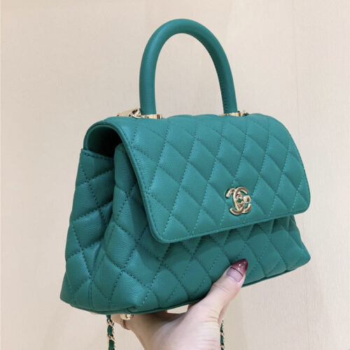 High Quality Luxury Chanel Coco Handle Green product detail