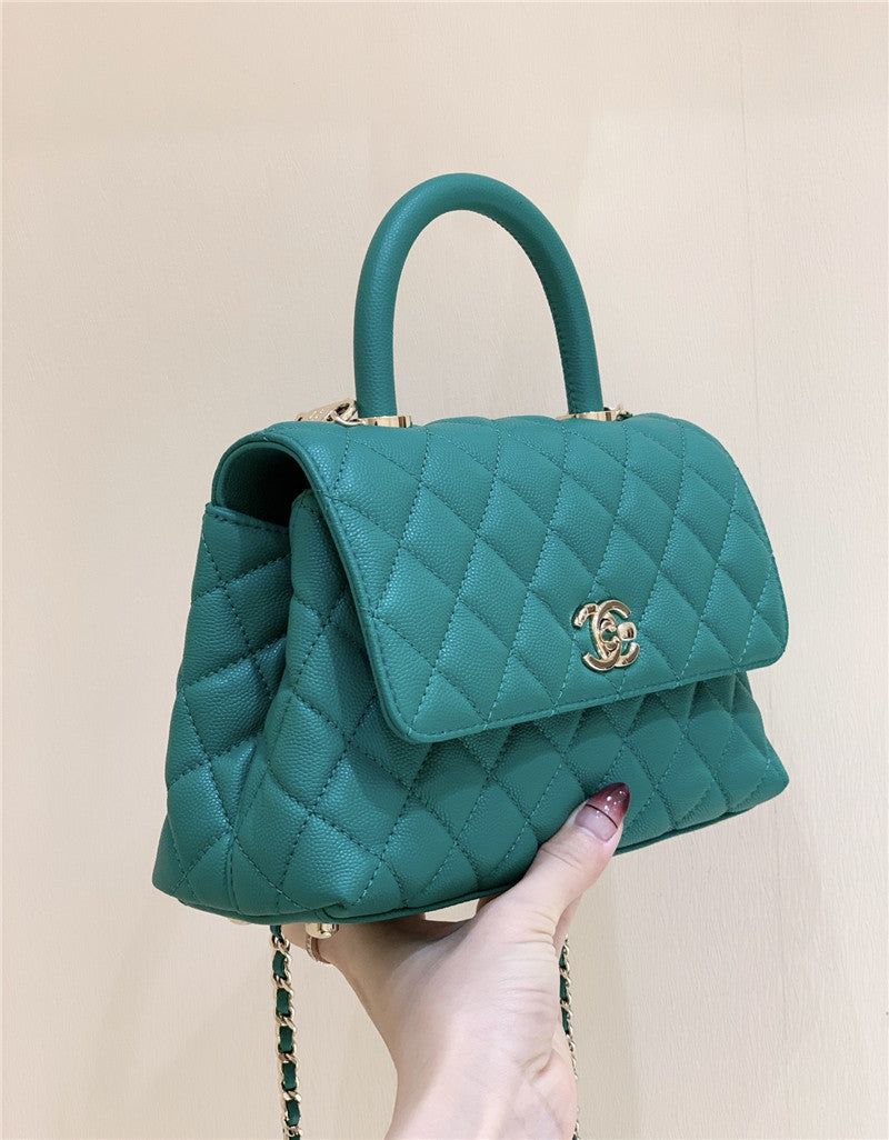 High Quality Luxury Chanel Coco Handle Green product detail