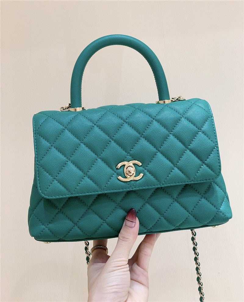 High Quality Luxury Chanel Coco Handle Green product detail