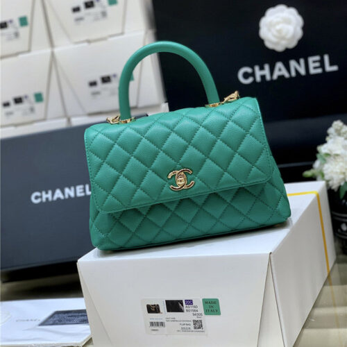 High Quality Luxury Chanel Coco Handle Green product detail