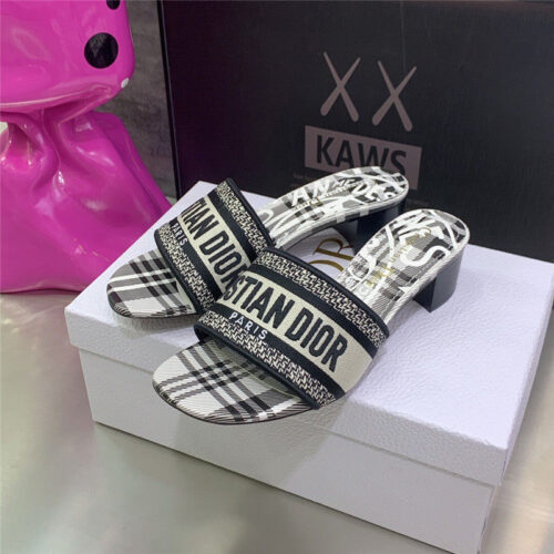 High Quality Luxury Dior Dway Heeled Slide product detail