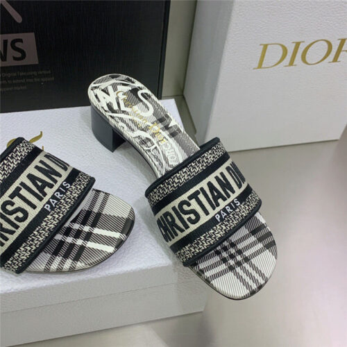 High Quality Luxury Dior Dway Heeled Slide product detail